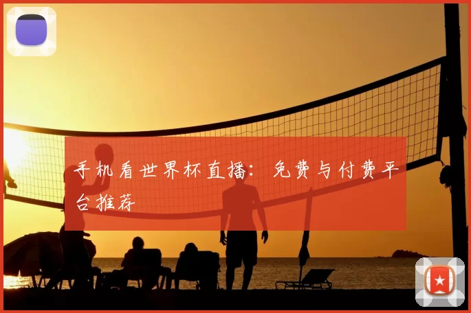 手机看世界杯直播:免费与付费平台推荐